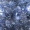 4ft. Pre-Lit Silver Tinsel Artificial Christmas Tree, Cool White Lights